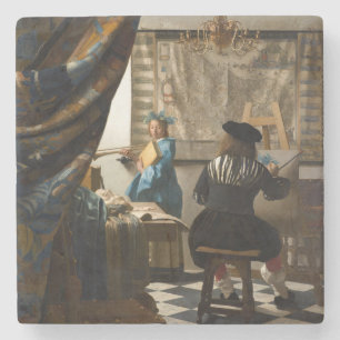 Johannes Vermeer - Die Allegorie des Malens Steinuntersetzer