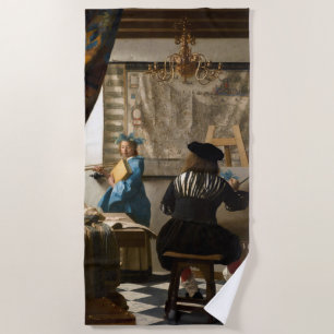 Johannes Vermeer - Die Allegorie des Malens Strandtuch