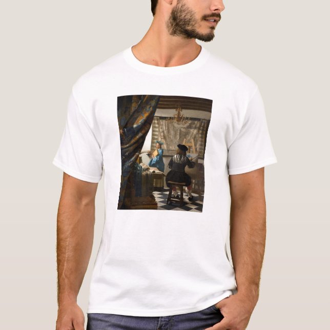 Johannes Vermeer - Die Allegorie des Malens T-Shirt (Vorderseite)