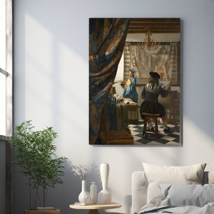 Johannes Vermeer, die Kunst des Malens Poster