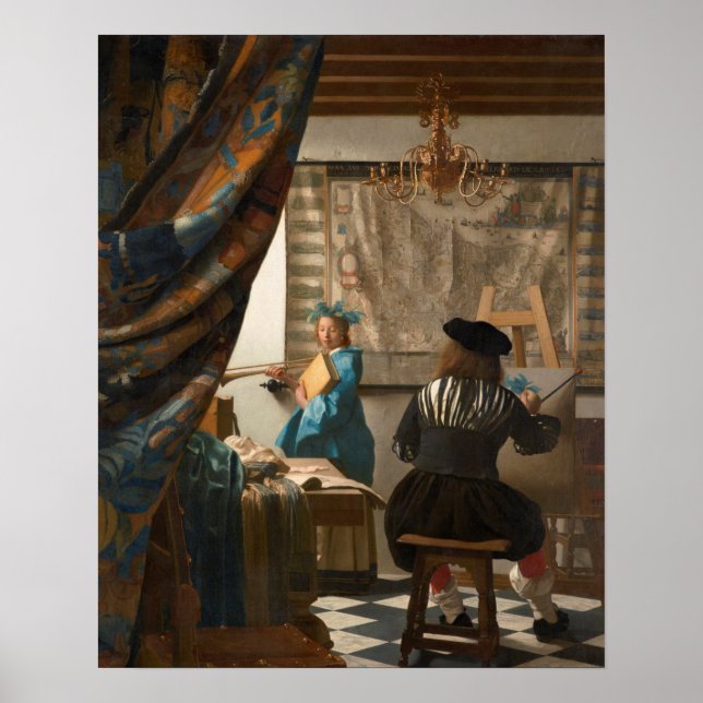 Johannes Vermeer - Die Kunst des Malens Poster (Vorne)