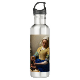 Johannes Vermeer - Die Milchmädchen Edelstahlflasche