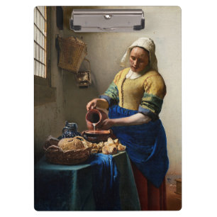 Johannes Vermeer - Die Milchmädchen Klemmbrett