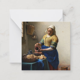 Johannes Vermeer - Die Milchmädchen Mitteilungskarte