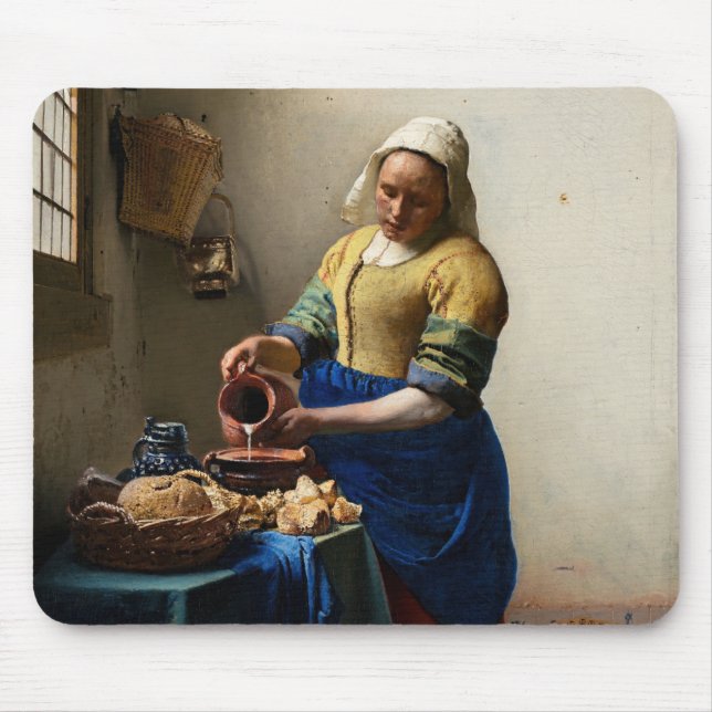Johannes Vermeer - Die Milchmädchen Mousepad (Vorne)