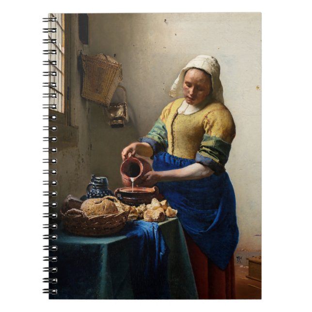 Johannes Vermeer - Die Milchmädchen Notizblock (Vorderseite)