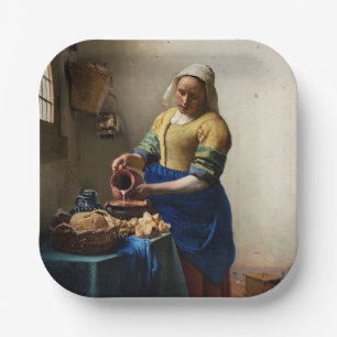 Johannes Vermeer - Die Milchmädchen Pappteller