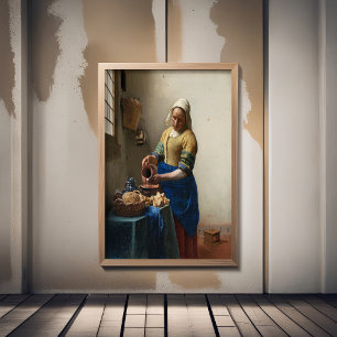 Johannes Vermeer, die Milchmädchen Poster