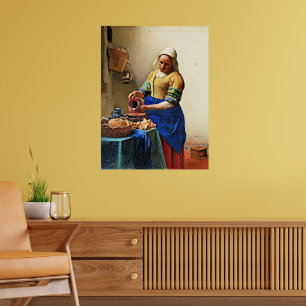 Johannes Vermeer, die Milchmädchen Poster