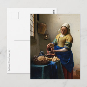 Johannes Vermeer - Die Milchmädchen Postkarte