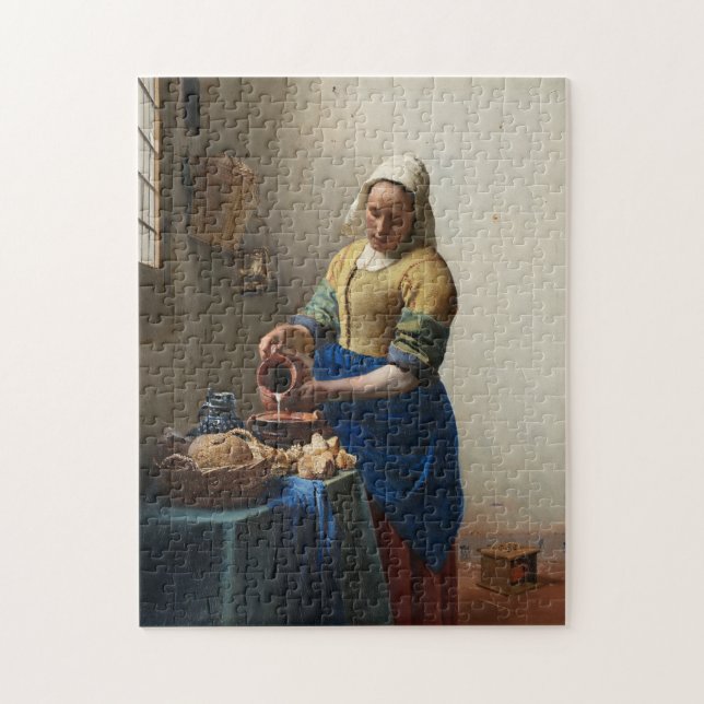 Johannes Vermeer, die Milchmädchen Puzzle (Vertikal)
