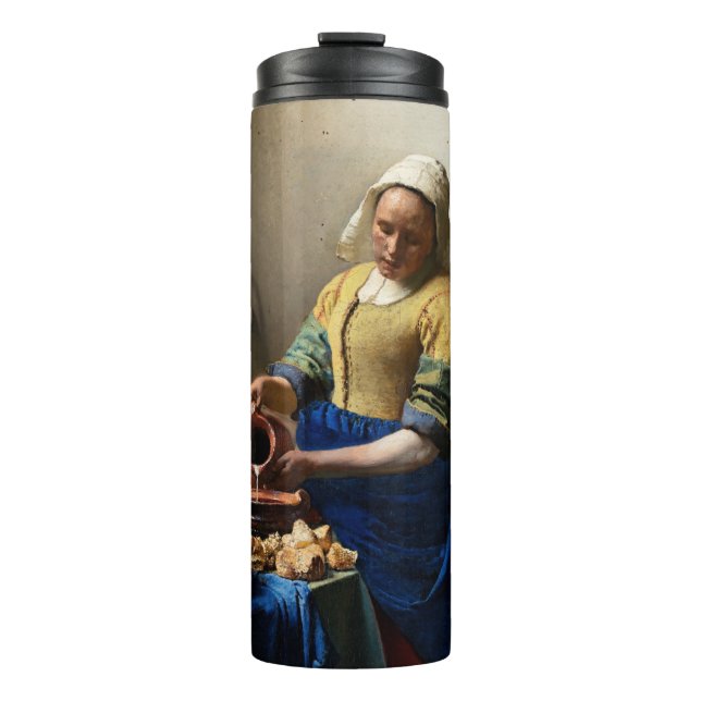 Johannes Vermeer - Die Milchmädchen Thermosbecher (Vorderseite)