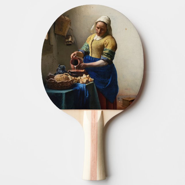 Johannes Vermeer - Die Milchmädchen Tischtennis Schläger (Vorderseite)