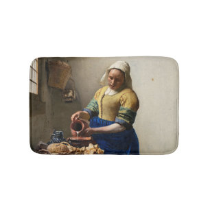 Johannes Vermeer - Die Milchmagd Badematte