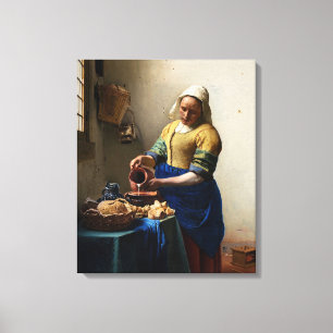 Johannes Vermeer - Die Milchmagd Leinwanddruck