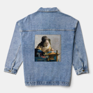 Johannes Vermeer - Die Spitzenklöpplerin Jeansjacke