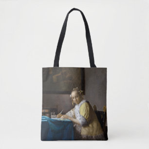 Johannes Vermeer - Eine Lady, die einen Brief schr