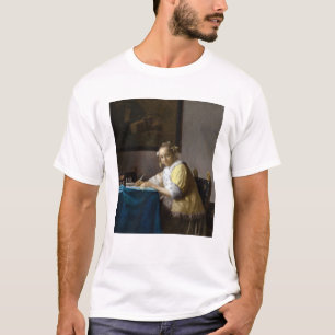Johannes Vermeer - Eine Lady, die einen Brief schr T-Shirt