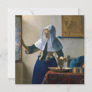 Johannes Vermeer - Frau mit Wasserpitcher Einladung