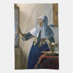 Johannes Vermeer - Frau mit Wasserpitcher Geschirrtuch