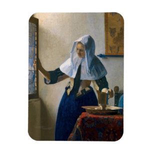 Johannes Vermeer - Frau mit Wasserpitcher Magnet