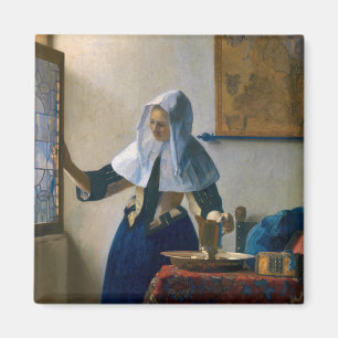 Johannes Vermeer - Frau mit Wasserpitcher Magnet