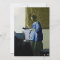 Johannes Vermeer - Frauen in blau lesen einen Brie