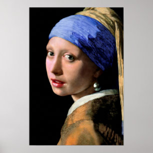 Johannes Vermeer Girl mit Perlenohrring Poster
