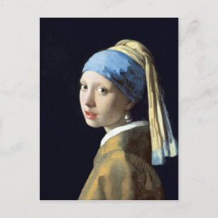 Johannes Vermeer Girl mit Perlenohrring Postkarte