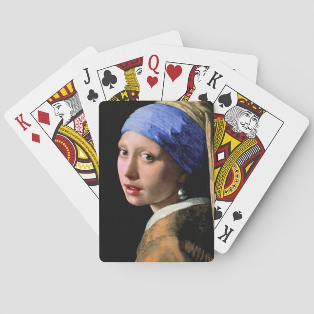 Johannes Vermeer Girl with a Pearl Earring Spielkarten (Rückseite)