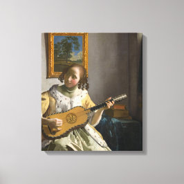 Johannes Vermeer - Gitarrenspieler Leinwanddruck