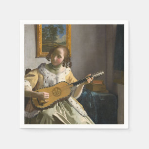 Johannes Vermeer - Gitarrenspieler Serviette