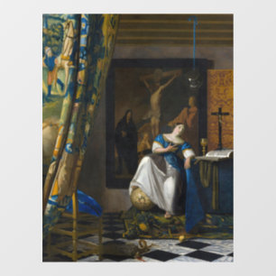 Johannes Vermeer - Glaubensvorstellung Fensteraufkleber