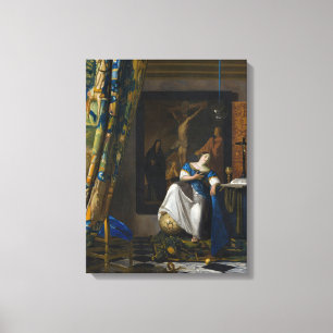 Johannes Vermeer - Glaubensvorstellung Leinwanddruck