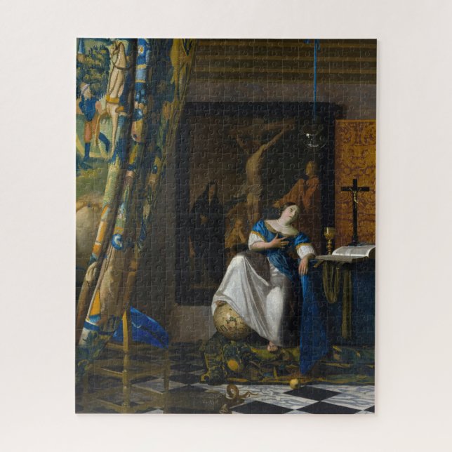 Johannes Vermeer - Glaubensvorstellung Puzzle (Vertikal)