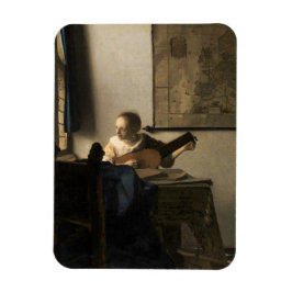Johannes Vermeer - Junge Frau mit Lute Magnet