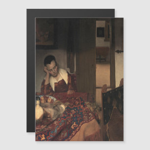 Johannes Vermeer, junge Frauen schlafen Magneteinladung