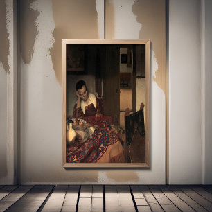 Johannes Vermeer, junge Frauen schlafen Poster