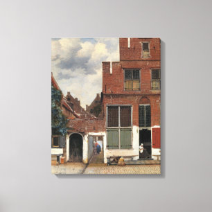 Johannes Vermeer - Kleine Straße Leinwanddruck