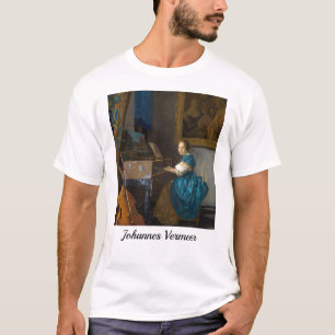 Johannes Vermeer - Lady sitzt bei einer Jungfrau T-Shirt