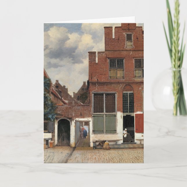 Johannes Vermeer - Little Street Karte (Vorderseite)
