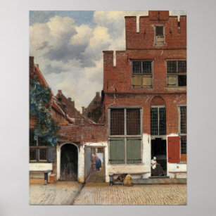Johannes Vermeer - Little Street Poster