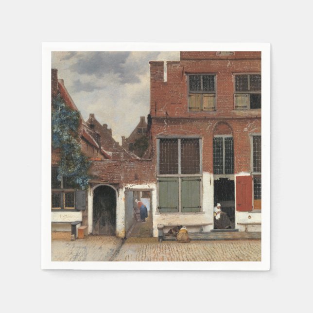Johannes Vermeer - Little Street Serviette (Vorderseite)