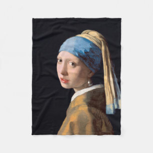 JOHANNES VERMEER - Mädchen mit dem Perlenohrring 1 Fleecedecke