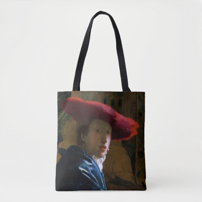 Johannes Vermeer - Mädchen mit einem Red Hat (Vorderseite)