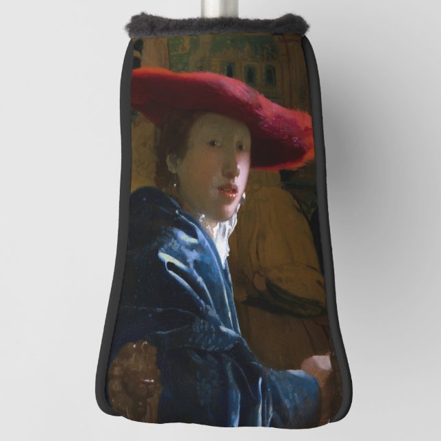 Johannes Vermeer - Mädchen mit einem Red Hat Golf Headcover (Rotieren 90)
