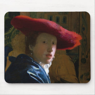 Johannes Vermeer - Mädchen mit einem Red Hat Mousepad