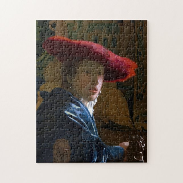 Johannes Vermeer - Mädchen mit einem Red Hat Puzzle (Vertikal)