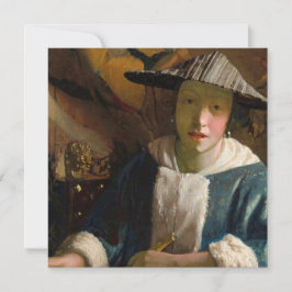 Johannes Vermeer - Mädchen mit Flute Einladung