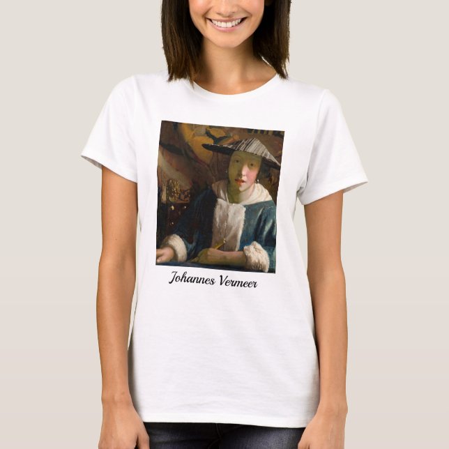 Johannes Vermeer - Mädchen mit Flute T-Shirt (Vorderseite)